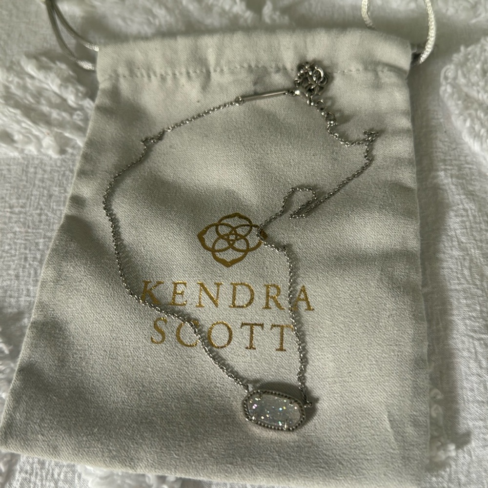 Kendra Scott Elisa Necklace White Stone